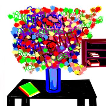 Digitale Kunst mit dem Titel "flowers.jpg" von Anandswaroop Manchiraju, Original-Kunstwerk, Digitale Malerei