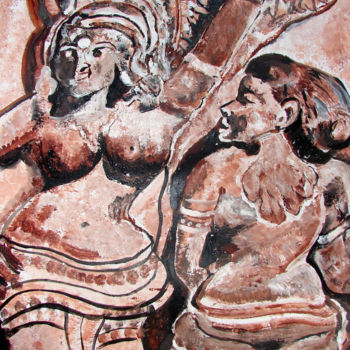 Malerei mit dem Titel "INDIAN HERITAGE" von Anandswaroop Manchiraju, Original-Kunstwerk, Acryl