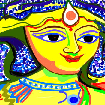 Digitale Kunst mit dem Titel "DIETY-4,  DIGITAL A…" von Anandswaroop Manchiraju, Original-Kunstwerk, Digitale Malerei