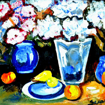 Pintura intitulada "STILL-LIFE-7,ACRYLI…" por Anandswaroop Manchiraju, Obras de arte originais, Acrílico