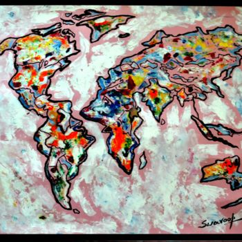 Peinture intitulée "OUR WORLD" par Anandswaroop Manchiraju, Œuvre d'art originale, Acrylique