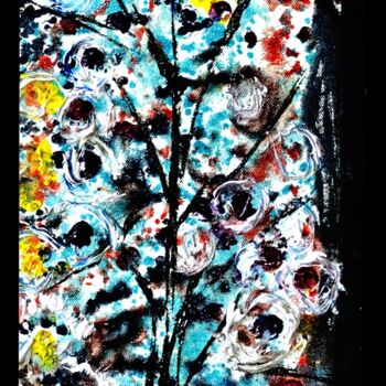 Painting titled "FLORAL FATASY-6" by Anandswaroop Manchiraju, Original Artwork, Oil