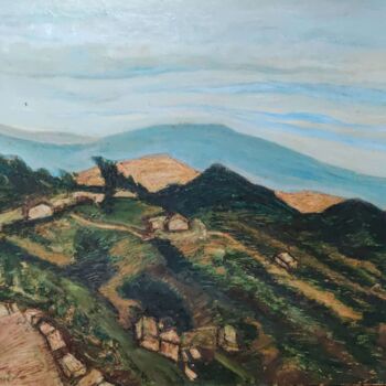 Painting titled "MOUNTAIN MOODS" by Anandswaroop Manchiraju, Original Artwork, Oil