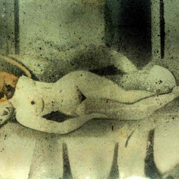 Painting titled "Erotic mood 1" by Anandswaroop Manchiraju, Original Artwork, Spray paint
