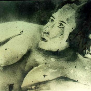 Peinture intitulée "Reclining nude 2" par Anandswaroop Manchiraju, Œuvre d'art originale, Autre