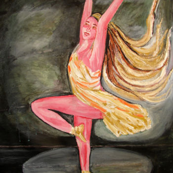 Peinture intitulée "U.S.BALLET DANCE-10" par Anandswaroop Manchiraju, Œuvre d'art originale, Huile