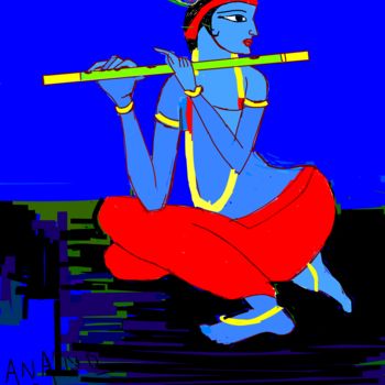 Digital Arts titled "KRISHNA-1" by Anandswaroop Manchiraju, Original Artwork