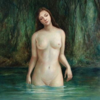 Pintura titulada "The innocence of Eve" por Ana Pardo - The Lady Of Painting, Obra de arte original, Otro