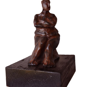 Sculpture titled "The woman" by Ana Paula Luna, Original Artwork, Ceramics