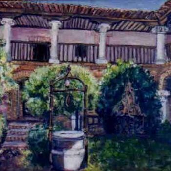 Pintura intitulada "pozo del castillo" por Ana Felicidad Prats, Obras de arte originais, Óleo