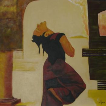 Painting titled "Acrilico s/tela" by Ana Reis, Original Artwork