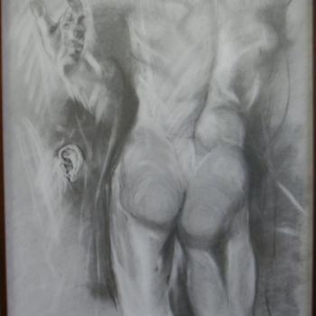 Painting titled "Olhos nus" by Ana Reis, Original Artwork