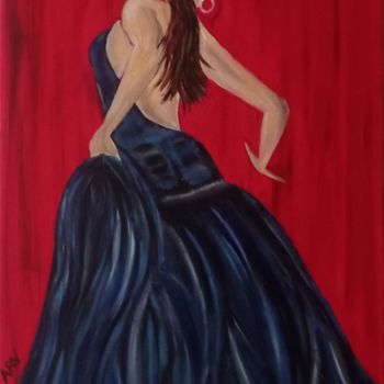 Malerei mit dem Titel "Ma danseuse" von Anuska, Original-Kunstwerk, Öl