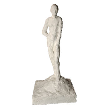 Sculpture intitulée ""Figura Humana III"…" par Ana Sousa Santos, Œuvre d'art originale, Plâtre