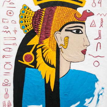 Pintura titulada "Cleopatra" por Anastacia Gaikova, Obra de arte original, Acrílico