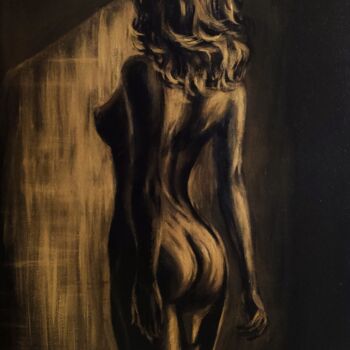 Black and Gold series Curves and Lines Erotic Art Naked Woma