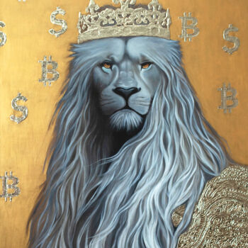 Pittura intitolato "Lion King" da Anastasia But, Opera d'arte originale, Acrilico