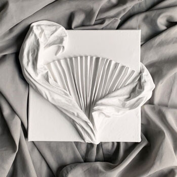 Картина под названием "Givenchy - 30х30, w…" - Anastasia Grik, Подлинное произведение искусства, Текстильное волокно Установ…