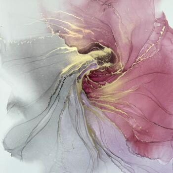 Schilderij getiteld "Elegant in Pastel 2" door Anastasia Matas, Origineel Kunstwerk, Inkt