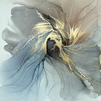 Peinture intitulée "Elegant in Pastel 3" par Anastasia Matas, Œuvre d'art originale, Encre
