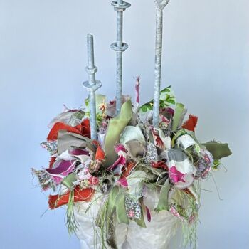 Скульптура под названием "Весна в городе" - Анастасия Морозова, Подлинное произведение искусства, Керамика