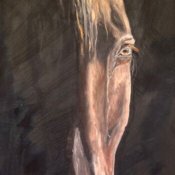 Картина под названием "Обсидиан" - Анастасия Шалабодова, Подлинное произведение искусства, Масло