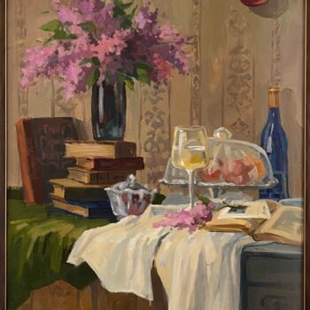 Painting titled "«spring”" by Anastasia Tamojkina, Original Artwork, Oil