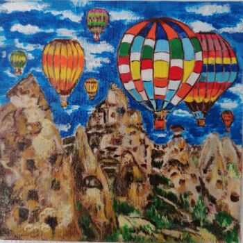 Painting titled "Cappadoce/Cappadocia" by Anastasiia Beliaeva, Original Artwork, Acrylic