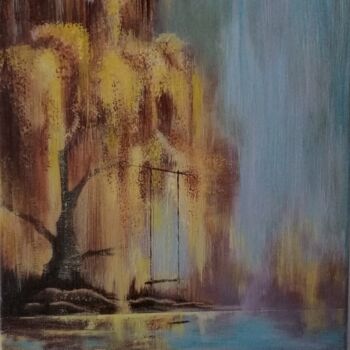 Painting titled "Arbre/Tree" by Anastasiia Beliaeva, Original Artwork, Acrylic