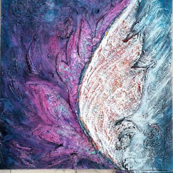 Painting titled "Soul" by Asia Gurova, Original Artwork, Acrylic Mounted on Wood Stretcher frame