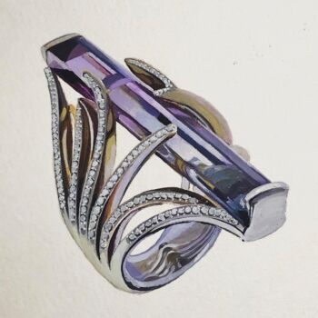 "'Tourmaline ring'" başlıklı Tablo Anastasija Terskiha tarafından, Orijinal sanat, Zamklı boya