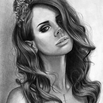 Drawing titled "'Lana'" by Anastasija Terskiha, Original Artwork, Graphite