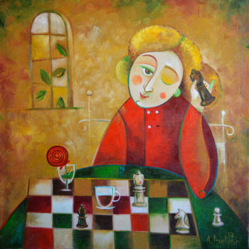 Картина под названием "За короля!" - Anastasiya Balysh, Подлинное произведение искусства, Масло