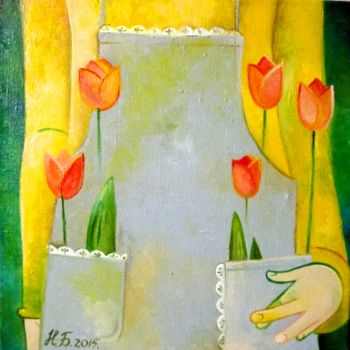 Peinture intitulée "Весна-обманщица" par Anastasiya Balysh, Œuvre d'art originale