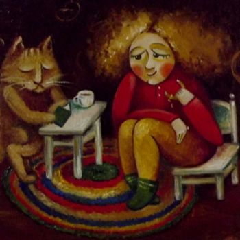 绘画 标题为“Бублики вечерние,ск…” 由Anastasiya Balysh, 原创艺术品, 油