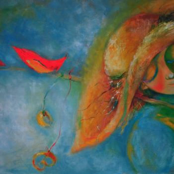 Картина под названием "В пути" - Anastasiya Balysh, Подлинное произведение искусства, Масло