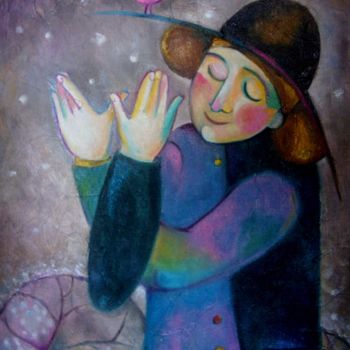 Peinture intitulée "Гуканни" par Anastasiya Balysh, Œuvre d'art originale, Huile