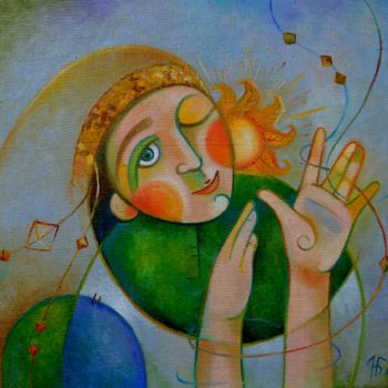 Pintura intitulada "Княжна соломенного…" por Anastasiya Balysh, Obras de arte originais