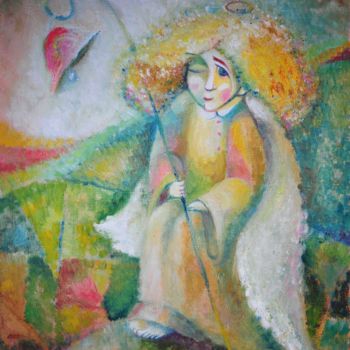 Pintura titulada "Мой друг" por Anastasiya Balysh, Obra de arte original