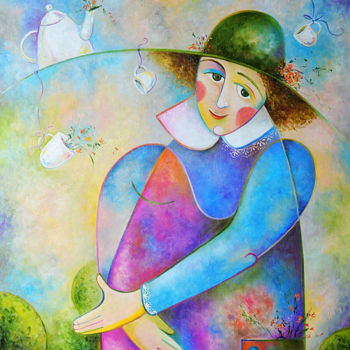 Pintura titulada "Весенние ожидания" por Anastasiya Balysh, Obra de arte original, Oleo