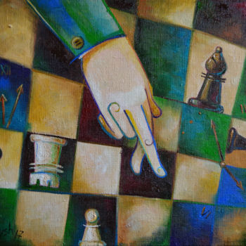Peinture intitulée "Выжидательный ход" par Anastasiya Balysh, Œuvre d'art originale, Huile