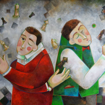 Peinture intitulée "Блицоры" par Anastasiya Balysh, Œuvre d'art originale, Huile