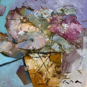 Peinture intitulée "Flowers" par Anastasiya Kimachenko, Œuvre d'art originale