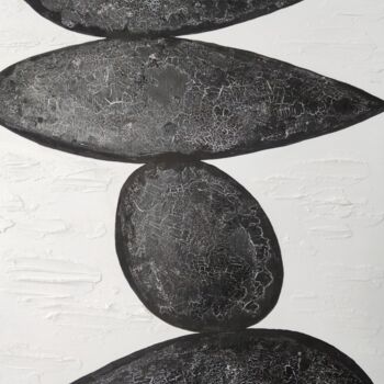 Painting titled "Stones" by Anastasiya Nagaeva, Original Artwork, Acrylic