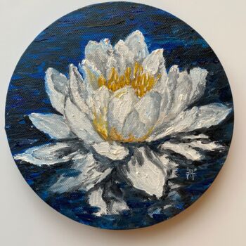 "Lotus Painting Flor…" başlıklı Tablo Anastasiya Posylaeva tarafından, Orijinal sanat, Petrol