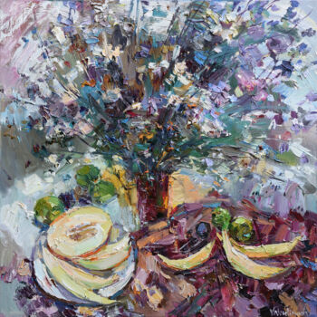 Pintura intitulada "Wildflowers Still L…" por Anastasiya Valiulina, Obras de arte originais, Óleo Montado em Armação em made…