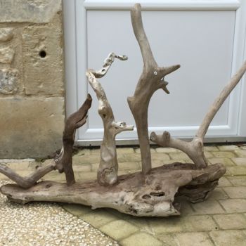 Sculpture titled "Les 5 oiseaux mysté…" by Anatole63, Original Artwork