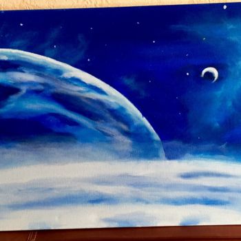 Painting titled "Bleu ciel" by Anatole63, Original Artwork, Spray paint