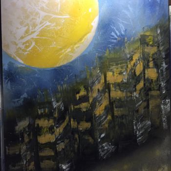 Malerei mit dem Titel "New York evening 34" von Anatole63, Original-Kunstwerk, Acryl