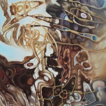 Картина под названием "Collision" - Anatolie Neagu, Подлинное произведение искусства, Масло